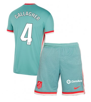 Atletico Madrid Conor Gallagher #4 Venkovní dres komplet pro Děti 2024-25 Krátkým Rukávem (+ Krátké kalhoty)